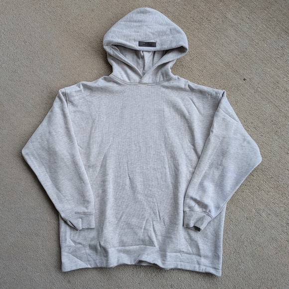 Fear Of God Essentials Hoodie In Oatmeal - Picture 2 of 8